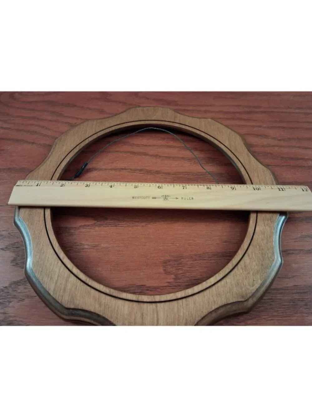 Frame Bards Collector Plate Wood Holds Plates or Art 9” Blonde Vintage